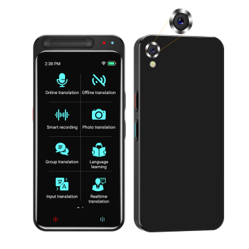 AI Smart Two-Way Translation Device with Wi-Fi Hotspot and Large Touch Screen: The Z6