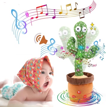 Electrical Dancing Cactus Toy: 120 Songs, Singing, Talking, Recording and Repeating Function