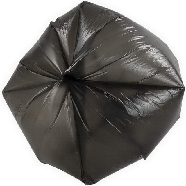 Medium Size HDPE 3 Mil Waste Packaging Black Bag Plastic Garbage Bag