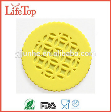 Hear Resistant Set of 4 Round Silicone Trivet/Mat/Coaster