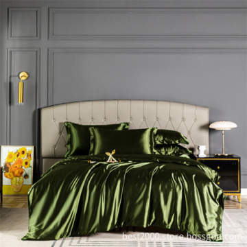 Mulberry Silk Print Duvet Cover Set - 100% Silk Bed Sheet Set from China Factory