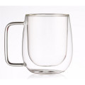 Double Walled Glass Cups for Tea/Coffee/Latte/Cappuccino/Espresso/Beer Set of 2