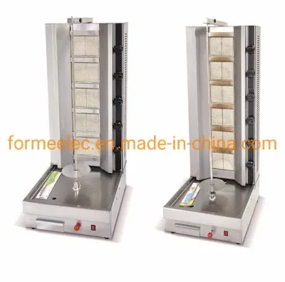 15.4kw Barbecue Oven 4 Head Gas Kebab Machine