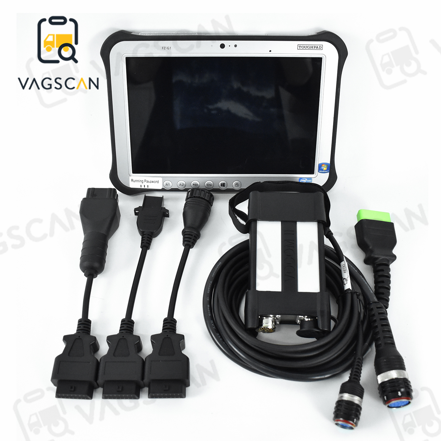 Vocom Adapter Fzg1 Tablet For Volvo Diagnostic Tool Vocom Ii Adapter Kit With ...