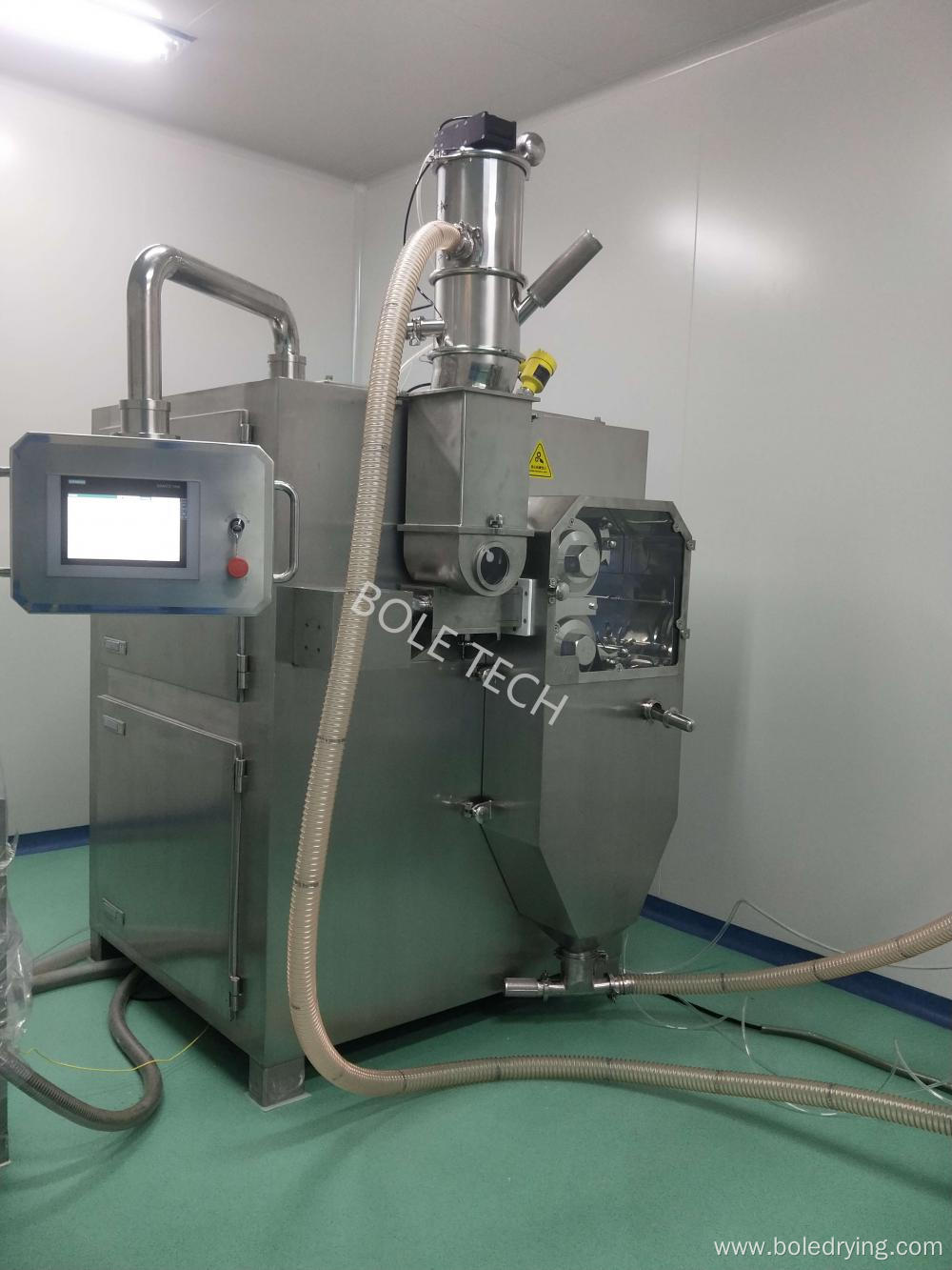 Lyophilized royal jelly powder roller compactor granulator