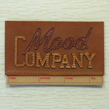 Leather Patch with Special Stitching