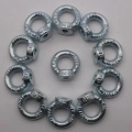 Galvanized steel eyebolts with nuts