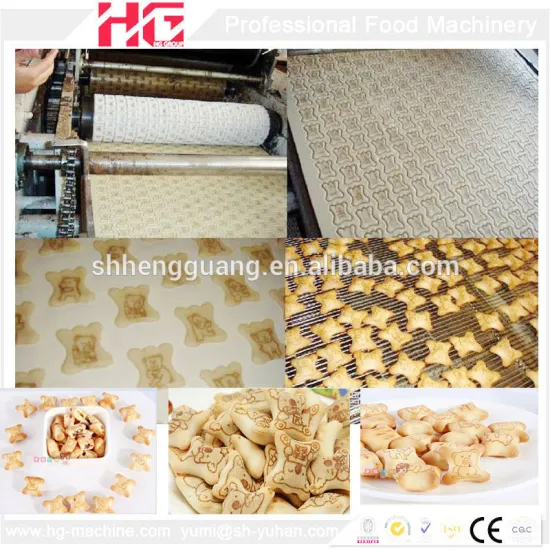 Full set new design gas center filling biscuit production line