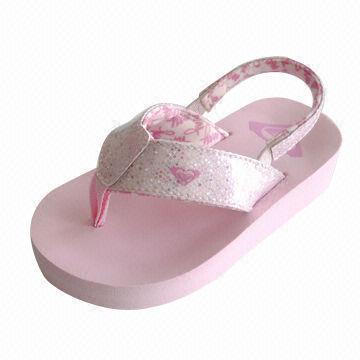 Flip-flops, Glitter PU Upper and High-quality EVA, Made for Polo Ralph Lauren, Super Comfortable