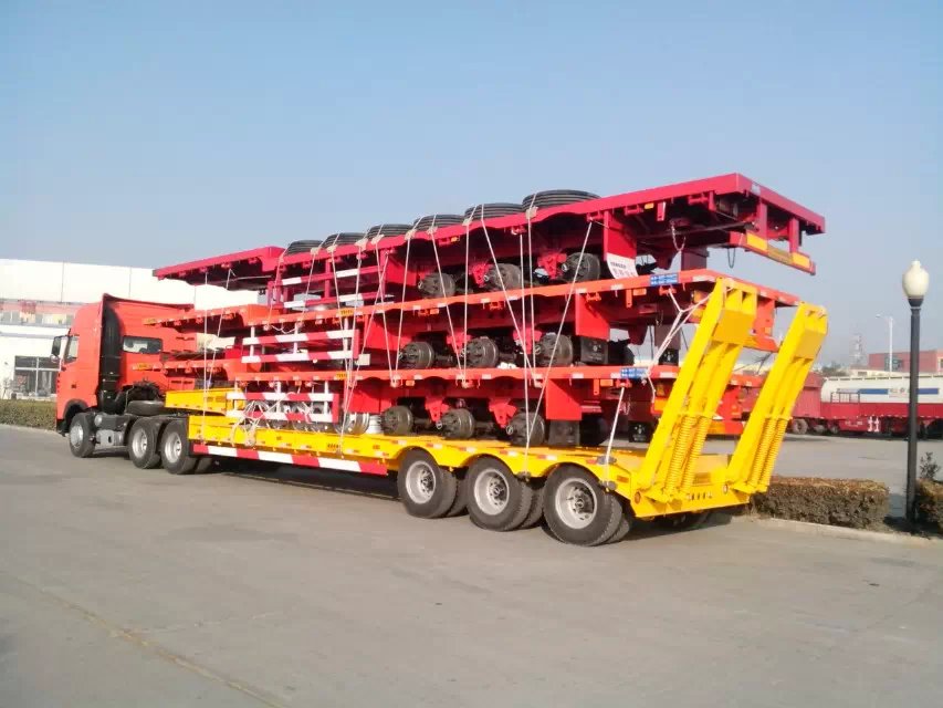 Heavy Duty Low Bed Truck Trailer