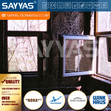 wood window frame triple glazed