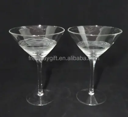 custom crystal clear stem cocktails martini glass