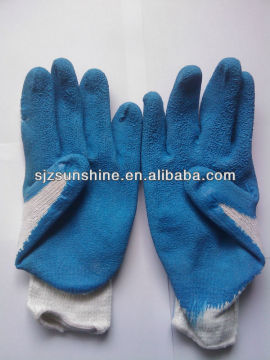 cotton lined rubber gloves