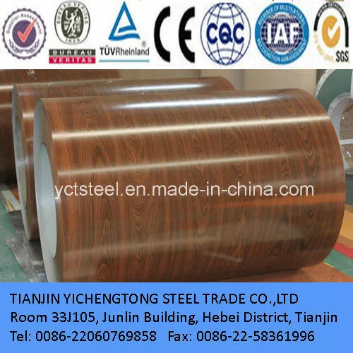 PPGI Printed Prepainted Steel Coil-Wooden Pattern