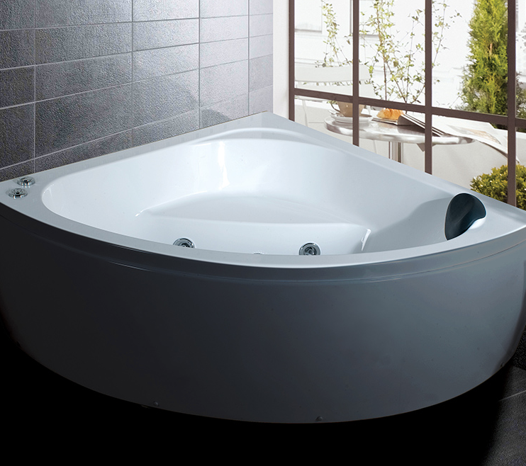 Alcove Bathtub With Jets Metal Blooming Bathtub Pillow Shower Standing Faced Tub