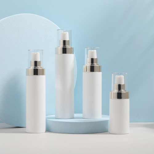 white Airless Bottles 50ml 80ml 100ml 120ml White Airless Plastic Bottle Manufactory