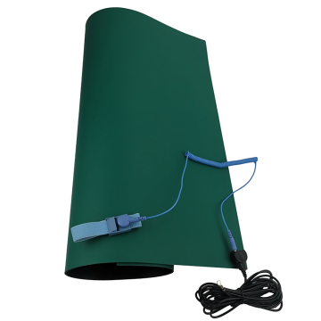 Custom Cutting Anti-Static Rubber Mats - Blue Green Gray ESD Protection Desk Blanket