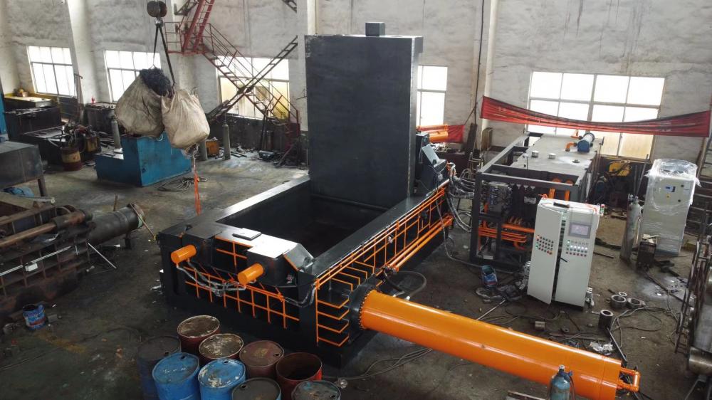 Steel Turnings Metal Stamping Scraps Hydraulic Baler Press