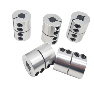 Custom CNC Aluminum Split Rigid Shaft Coupling for Motors: Precision Engineering Solutions