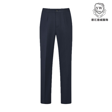 Navy Blue Two-Tone Women's Dress Trousers YD01501