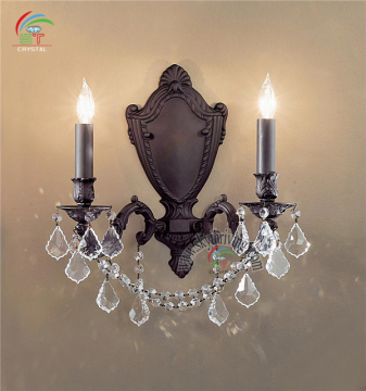Gorgeous Crystal Maria Theresa Matched Wall Lamp