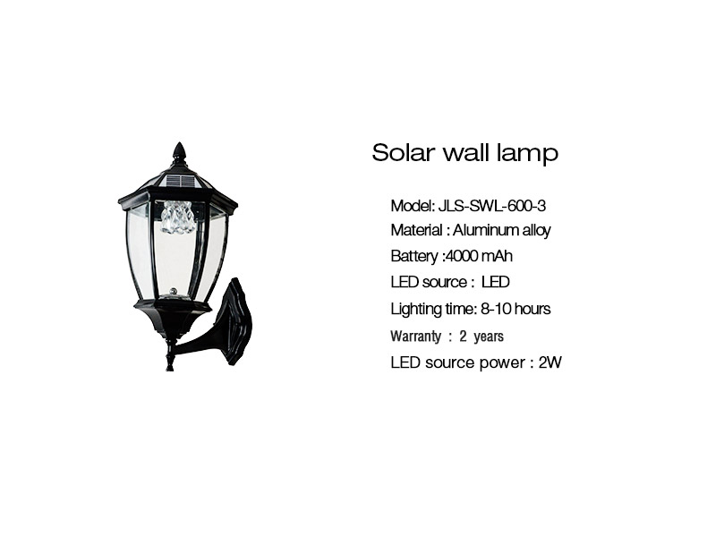 solar led wall light