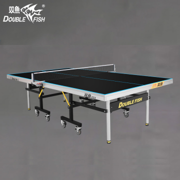 233 WTT الرسمية القياسية السطحية السوداء 25 مم لوحة MDF قابلة للطي التنس ، Ping Pong ، وطاولة البلياردو