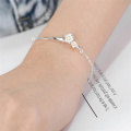 Sole Memory Peach Blossom Branch Literary Fresh 925 Sterling Silver Female Resizable Bracelets SBR195