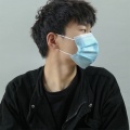Máscara protectora cirúrgica médica não tecida anti Covid-19