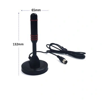 Antenna DVB-T2 Con Amplificatore E Base Magnetica – Ricezione 4K/1080p, Portata 450 Miglia