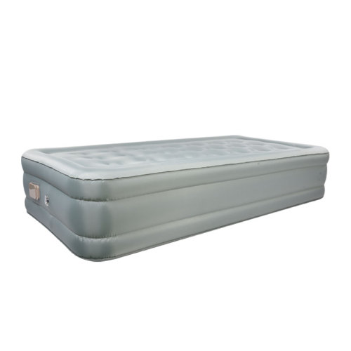 Air bed with built in pump single airbed