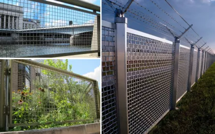 Crimped Wire Mesh Fence Steel Wire Mesh Fence
