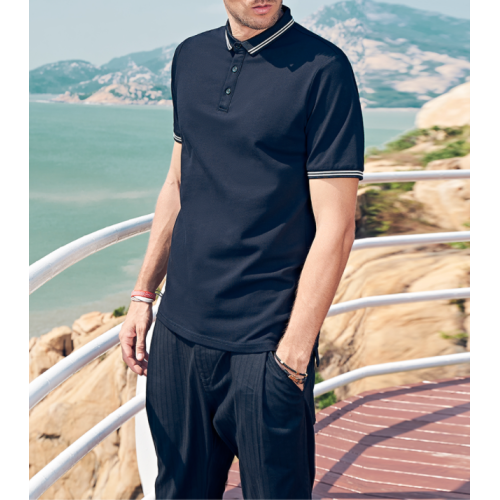 Kurzarm-Ebene-kundenspezifische Design-Men&#39;s Poloshirts