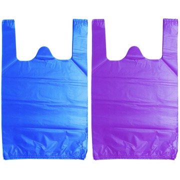 Oem / Odm Colorful Printed Plastic Carrier Bags For Packaging Greeting Card Advertising