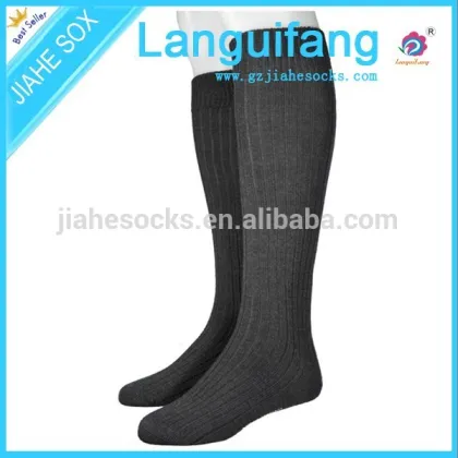 double cylinder socks for women/knee high cotton sock