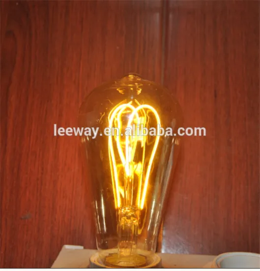 With CE and Rohs edison bulb st64 filament shape can optional