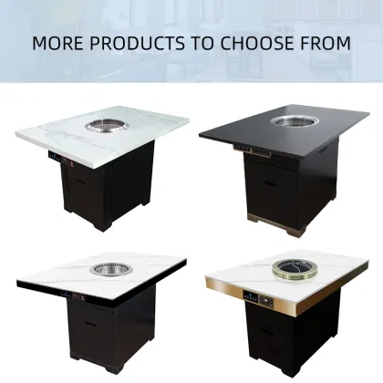 High end restaurant Korean BBQ table