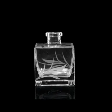 High end 200ml empty reed diffuser glass bottle with printing