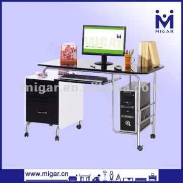 Mobile computer study desk with pullout key tray MGD-1382