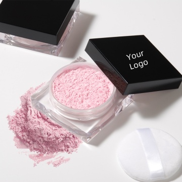 Transparent Pink Setting Loose Powder - Mineral Sunscreen Waterproof Matte Powder for Face