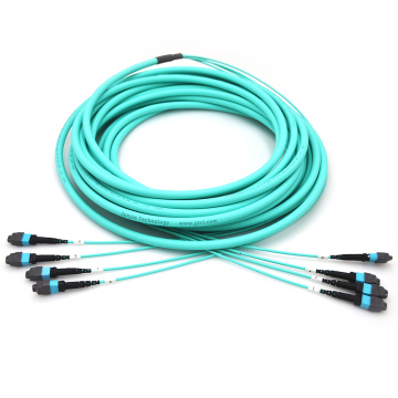 MPO Trunk Cable 48f OM3 OM4 Aqua