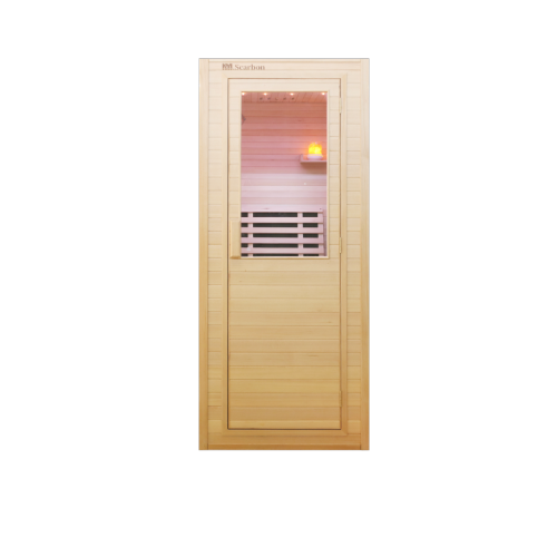 Sauna infravermelha de uma pessoa com manipulação