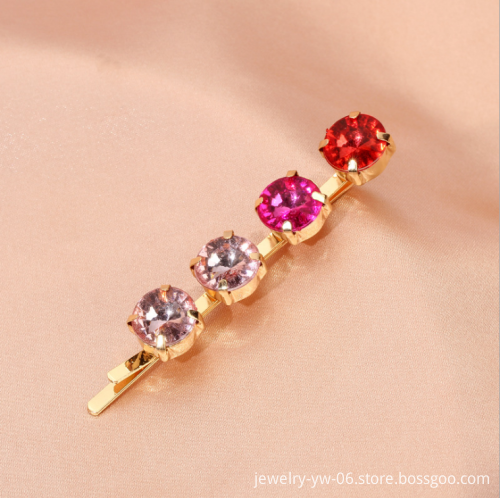 Diamond-Encrusted Rhinestone Beauty Clips for Girls