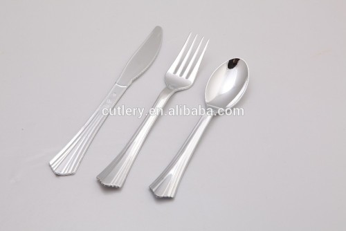 CS-5800 disposable plastic cutlery silver