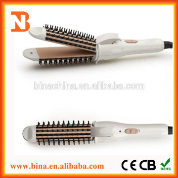 2 in 1 titanium alloy plate best hair straightener curler