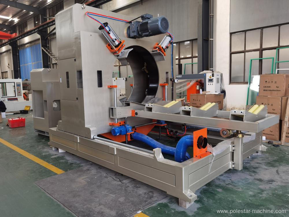 PVC HDPE MPP Plastic Pipe Cutting Machine