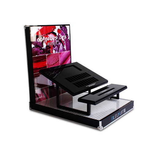 APEX Acrylic Counter Lipstik Display Stand Dengan Logo