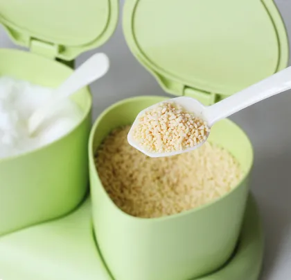 Bamboo Fiber Salt Spices Condiment Container
