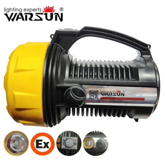 WARSUN Outdoor Searchlight: 600 Lumen, M-USB, Explosion-Proof, Rechargeable, Portable, LED, Waterproof for Camping