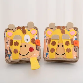 2024 Montessori Toys: Felt Deer Quiet Book - Soft Cloth Toddler Busy Book & Skills Development